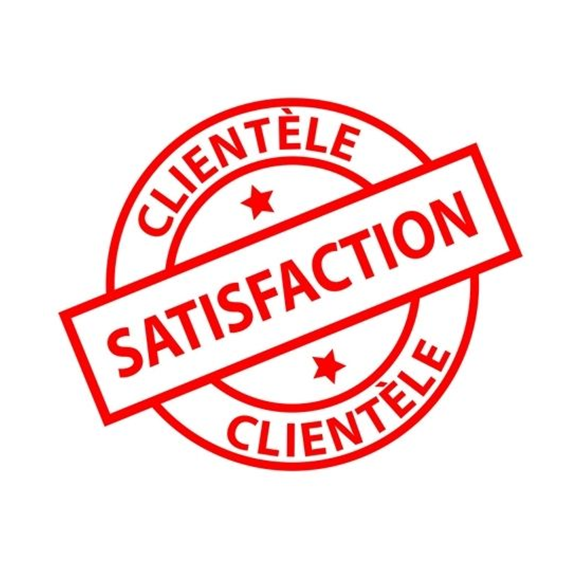 La satisfaction de nos clients, notre plus belle récompense….