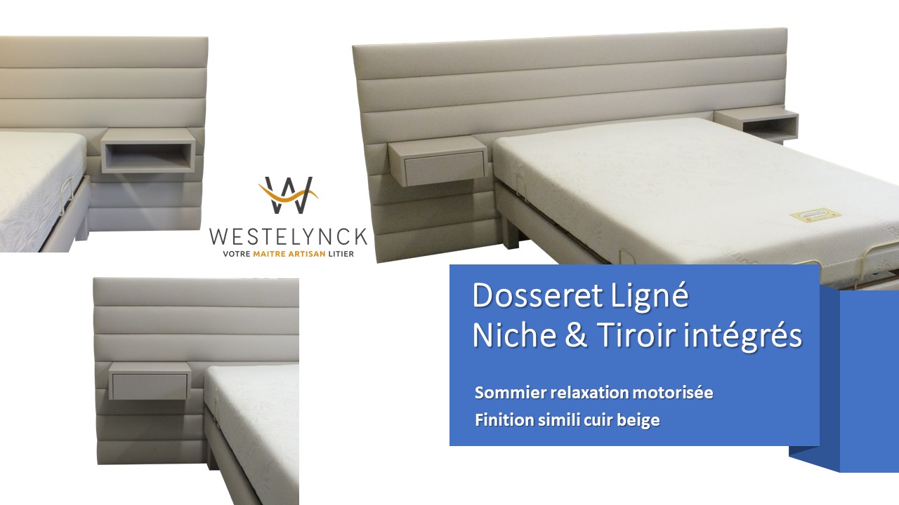 Rehausse Jambes Literie Westelynck 140 Cm - Mousse Ferme 25kg/m³ Housse Lavable Sur Mesure