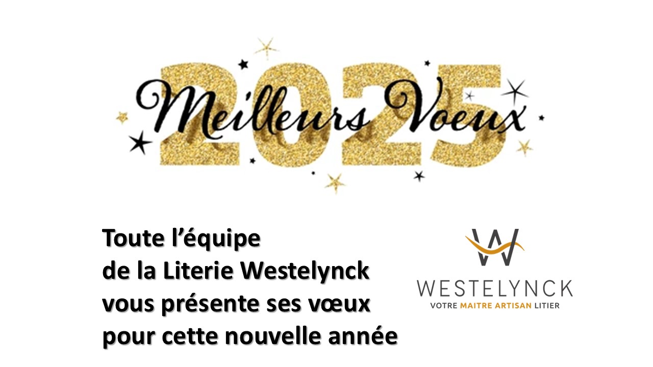 Toute l’équipe de la Literie Westelynck vous présente ses voeux pour cette nouvelle année 2025